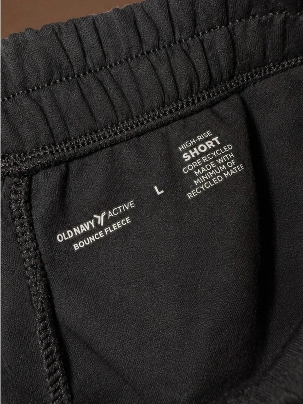Old Navy Active Bounce Fleece High Rise Black Shorts